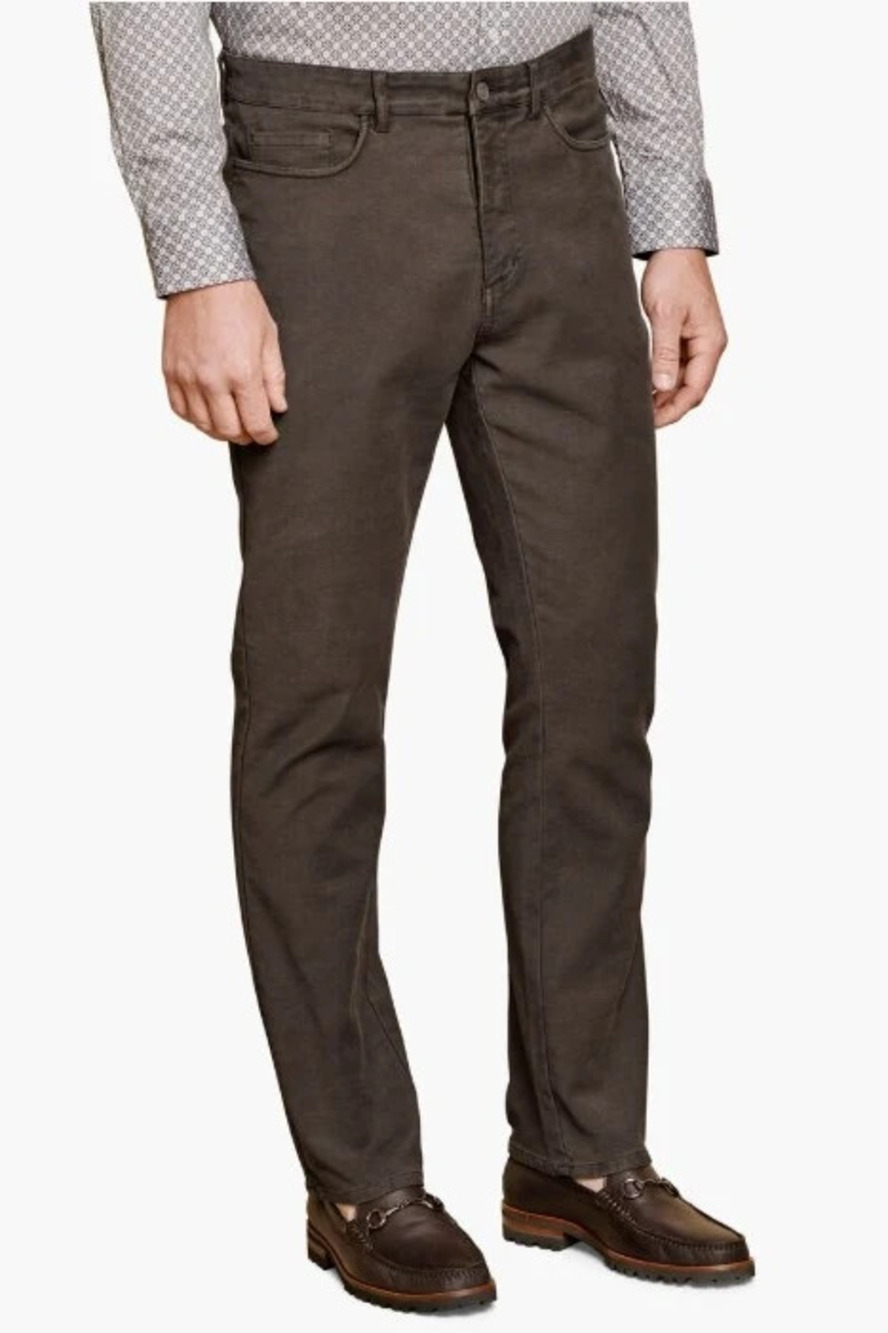 Johnston & Murphy Olive XC Flex Four-way Stretch Straight Leg Pants/48381